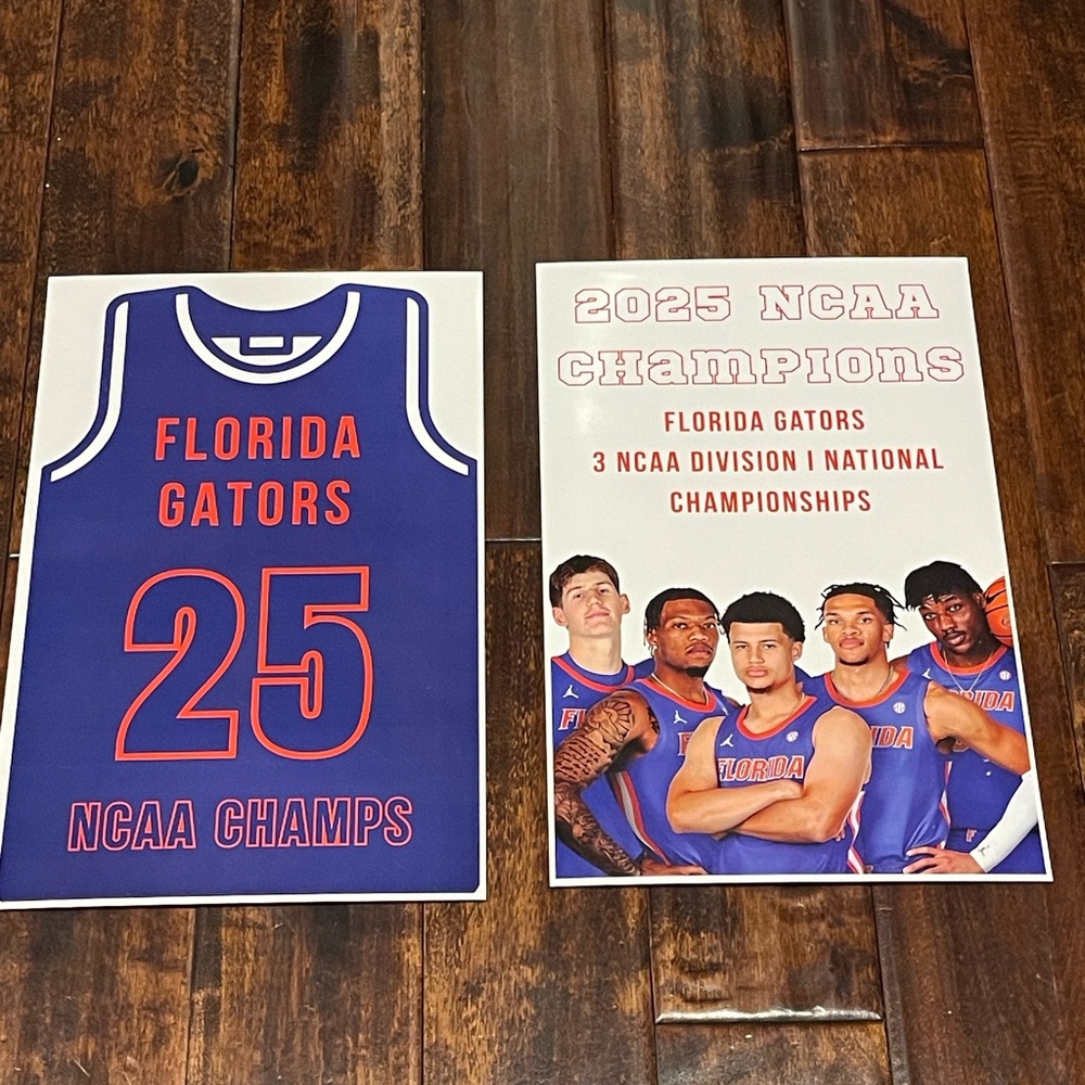 FLORIDA GATORS 2025 NCAA CHAMPIONSHIP POSTERS MARCH MADNESS 2025 11x17